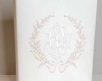 Monogrammed Wedding Book