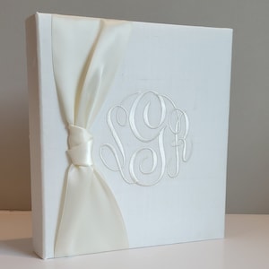 Monogrammed Wedding Memory Book Brides Book Guest Book