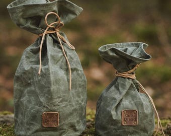 Bolsa de regalo de lona premium / Bolsa de almacenamiento natural para rastas / Empaque Guru Dread