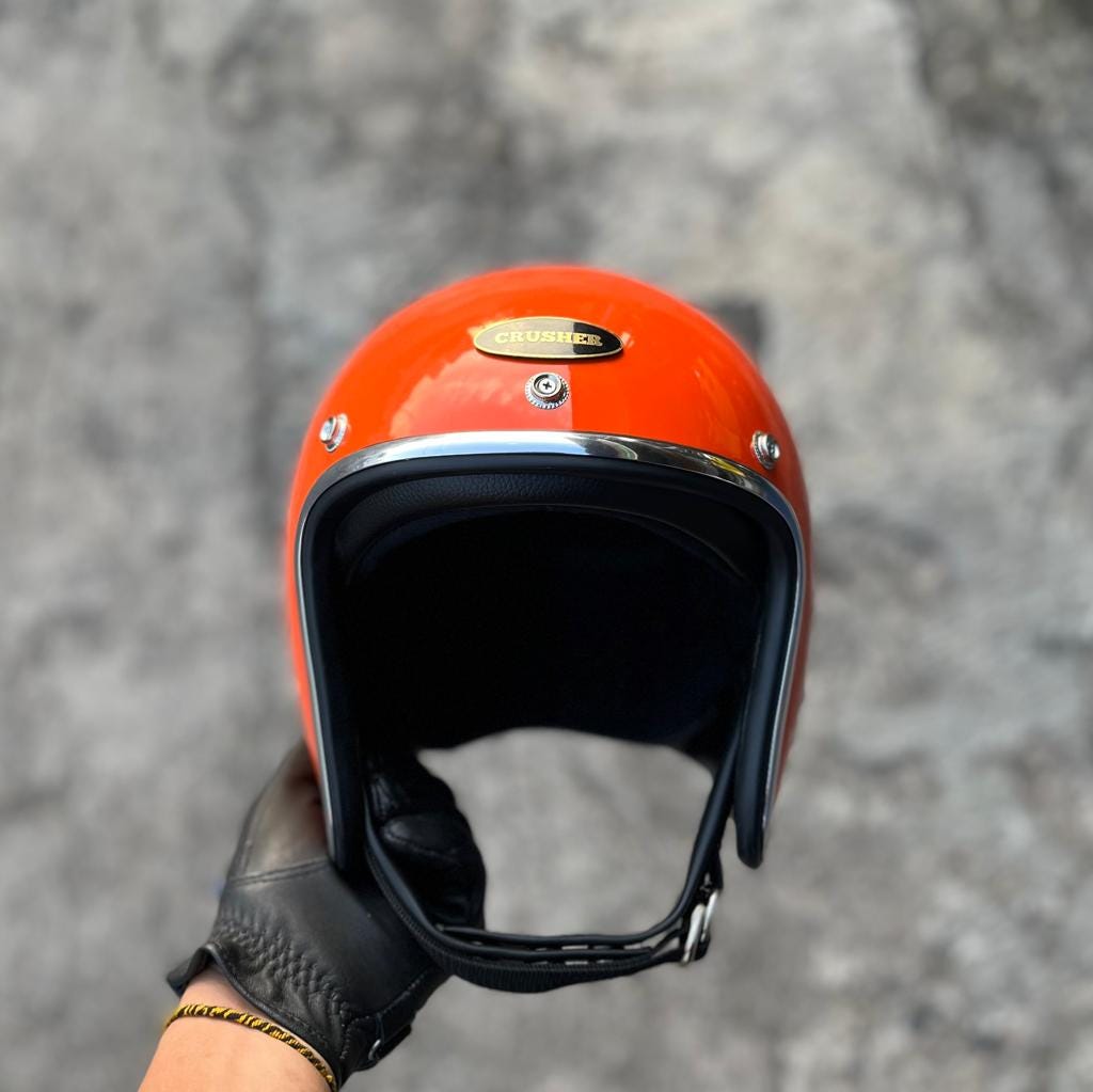 Custom Slimhead TX500 Motorcycle Helmet – Open Face Retro Vintage