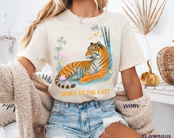 Comfort Colors® Vintage Tiger Tee Retro Tiger T-Shirt 90s Animal  Lover Wild Cat Shirt