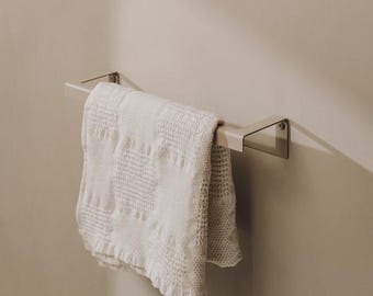 Towel rack, bathroom towel bar, single towel rack, stainless steel, metal towel rack, wall mounted