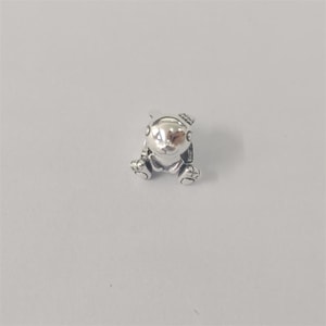 925 Silver Sterling Daisy Rabbit Hare Bunny Charm Bead, Pandora pouch