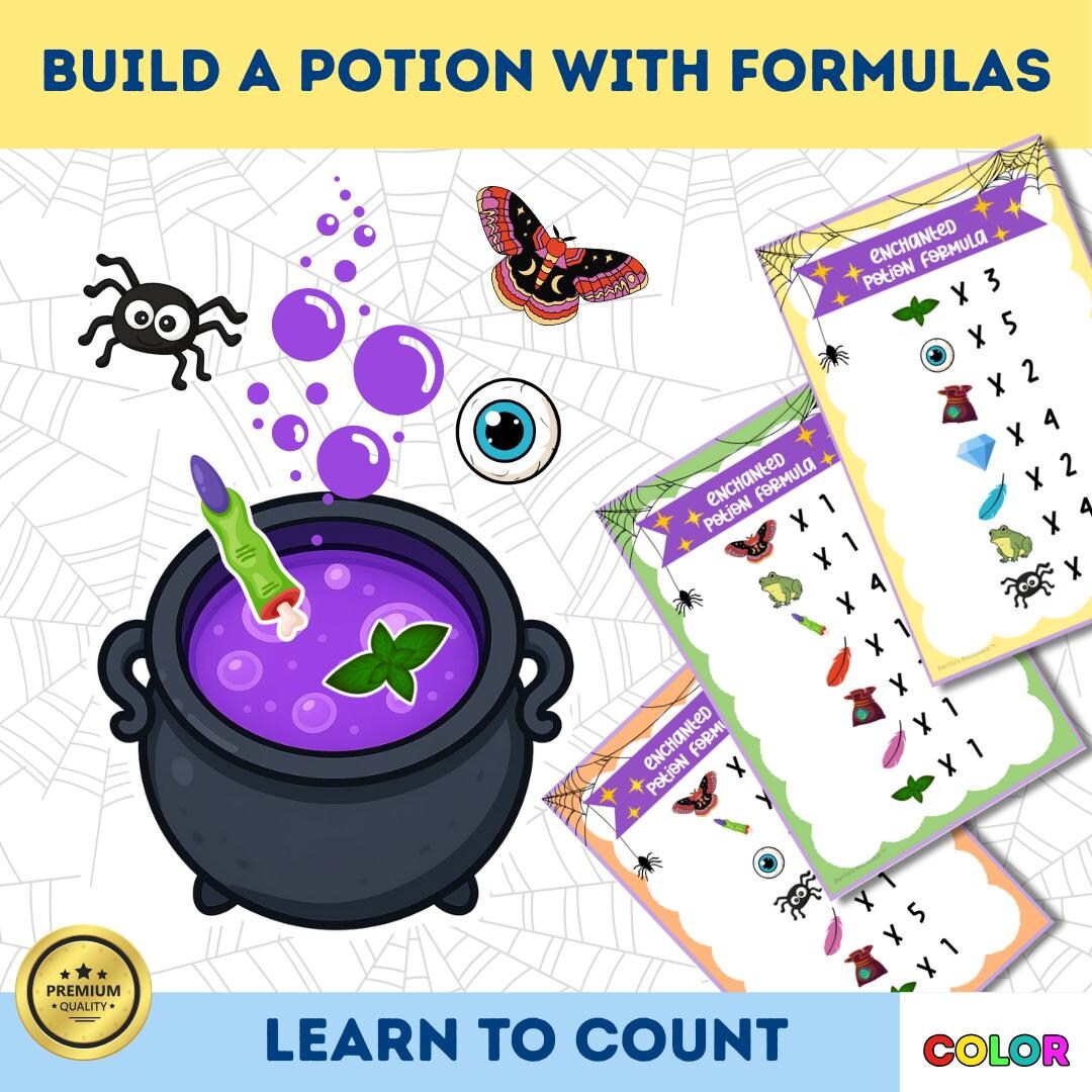 Build a Potion Activity | 12 Magic Recipes to Learn Counting ...