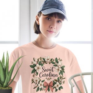 Cotton Crop Top: Sweet Carolina Graphic Tee, Soft & Comfy