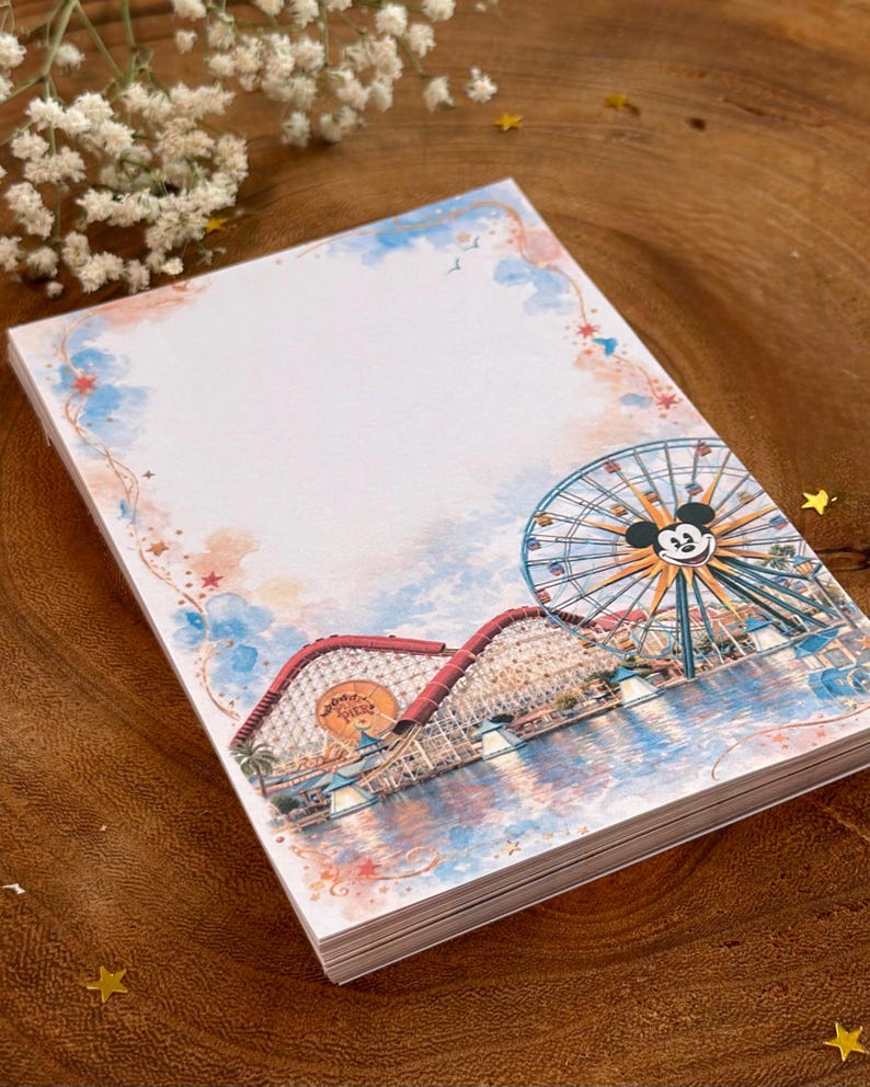 Disney California Adventure Notepad | Disneyland Park Stationery ...