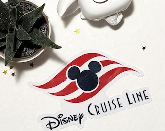 Disney Cruise Line Clear Vinyl Sticker | Cruise Vacation Decal | Disney Park Inspired Sticker | Travel & Luggage Sticker