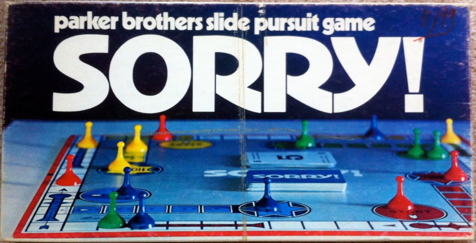 1972 Sorry Board Game Etsy