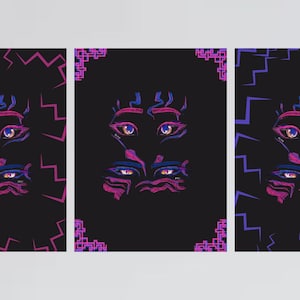 Kpop demon hunters - rujinu eyes poster