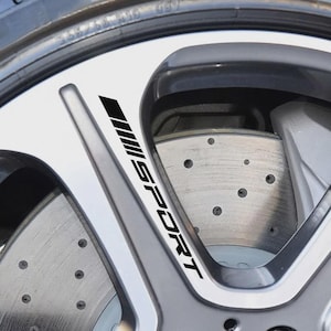 Sport 4&quot; Wheel Rim Stripe Decals: Racing Style Vinyl Stickers