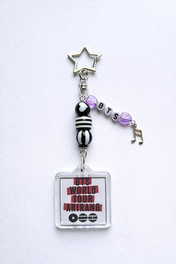 BTS Arirang Inspired Beaded Keychain Kpop Charm - Etsy