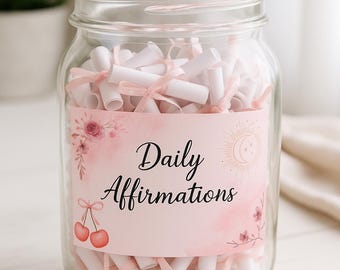 Empower your Day: Druckbare Motivationskarten – Positive Affirmationen für Selbstfürsorge – Mindfulness Jar Notes