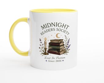 White 11oz Ceramic Mug with Color Inside