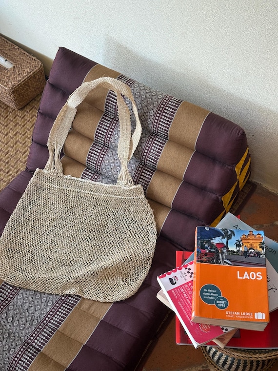 Handcrafted Lao Natural Jungle Vine Tote Bag - Etsy