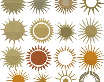Sun embroidery design, Mini Sun Embroidery, Sun Applique, Embroidery applique sun, Machine embroidery design