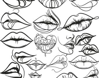 Lips Embroidery Design, Kiss embroidery, Kiss applique design, Woman Lips Pattern, Machine embroidery design