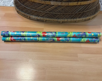 Vintage 90’s Made in USA Little Mermaid 3 Wrapping Paper Rolls