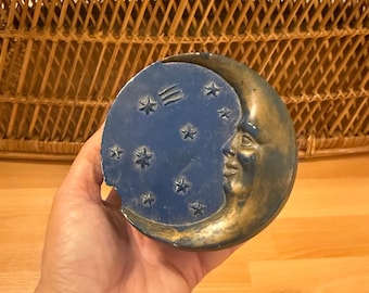 Vintage Vandor Celestial Moon Whimsy Trinket Box