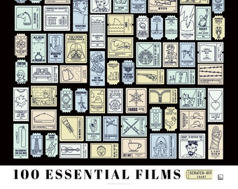 100 Essential Novels Scratch Off Chart Uk