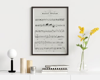 Guide to Music Symbols | Poster | Gift for Musicians