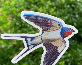 Lucky Barn Swallow Vinyl Sticker