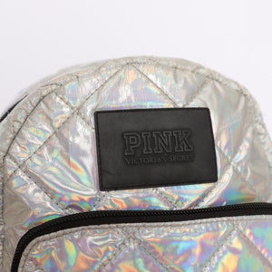 vintage y2k IRIDESCENT club kid vintage late 90s mini backpack purse image 3