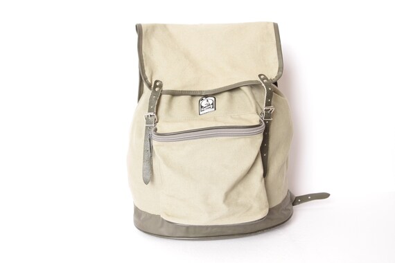 1950s 60s AUSTRIA brand olive leather RUCKSACK bac