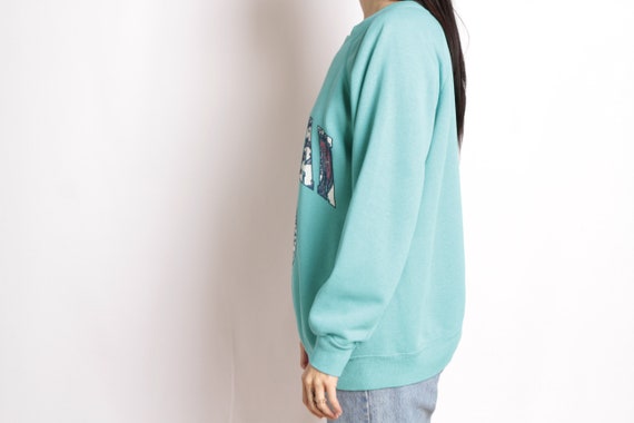 90s University of Michigan football teal blue pullover vintage 1990s sweatshirt pullover blue raglan top 814666 90s University of Michigan football teal blue pullover vintage 1990s sweatshirt pullover blue raglan top 814666