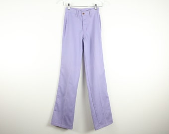 vintage 60s BELL BOTTOM faded PERFECT lavender mid-century small women's pants - Size 5 listed