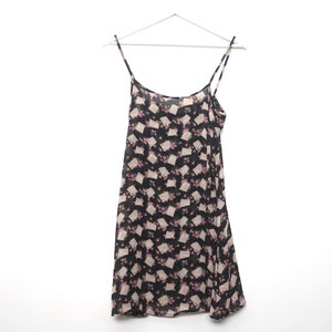 vintage 90s y2k SUMMER mini SHEER patterned mini dress -- size small