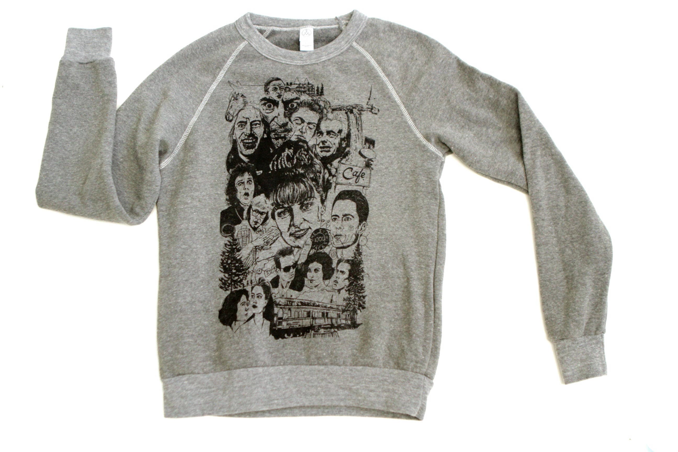 TWIN PEAKS brand new SOFT sweatshirt 90s era characters