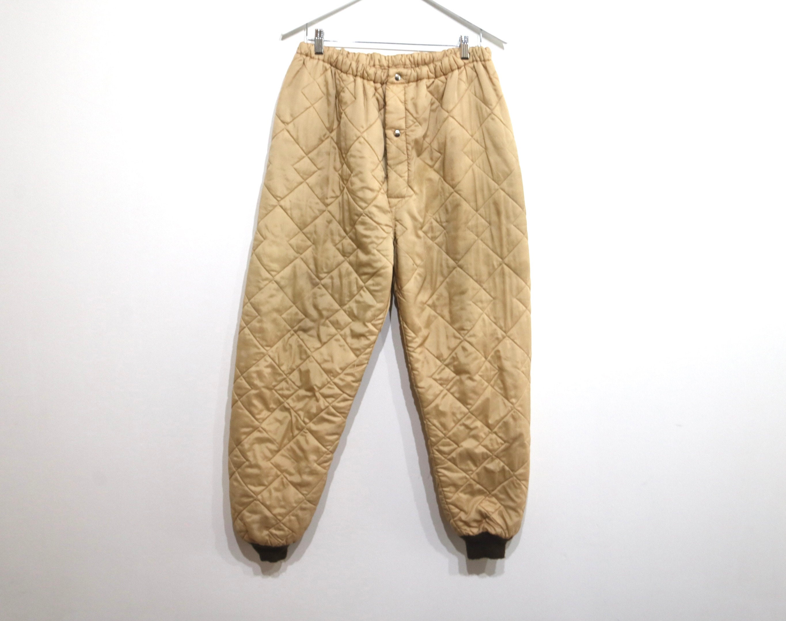 60s Quilted Down Pants - Lucky Vintage