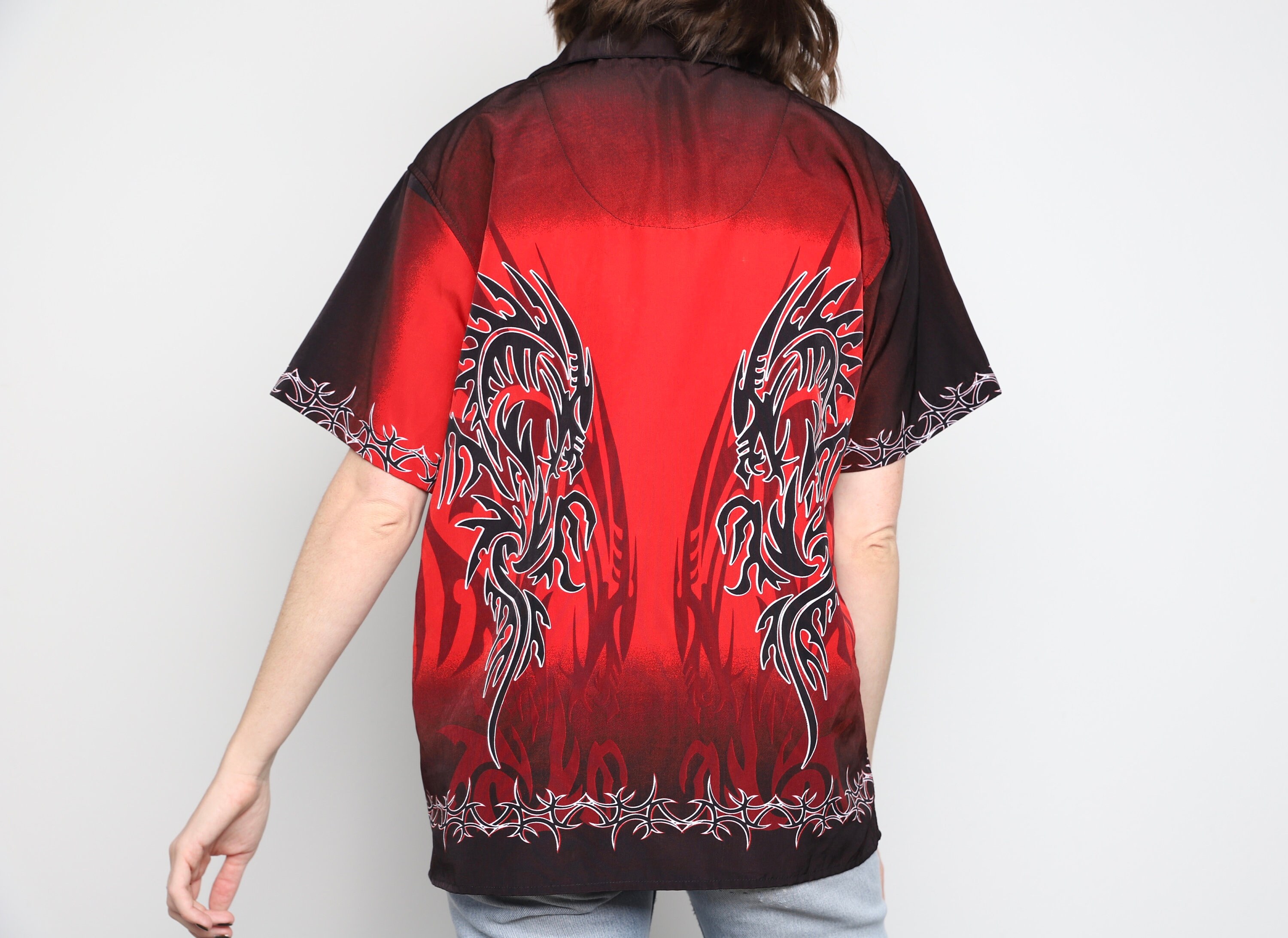 Vintage Late 90s FLAME Flames Dragon 