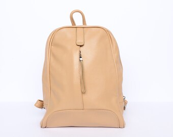 vintage BROWN mini LEATHER club kid y2k leather 1990s daria backpack bag
