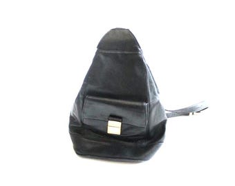Vintage Y2K Small Leather Backpack - Etsy