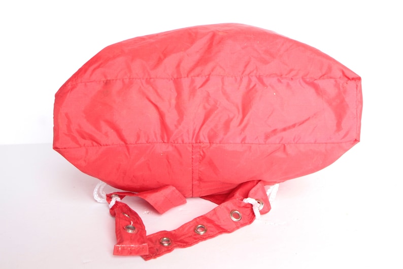 VINTAGE jansport style 70s red RUCKSACK backpack with multiple pockets