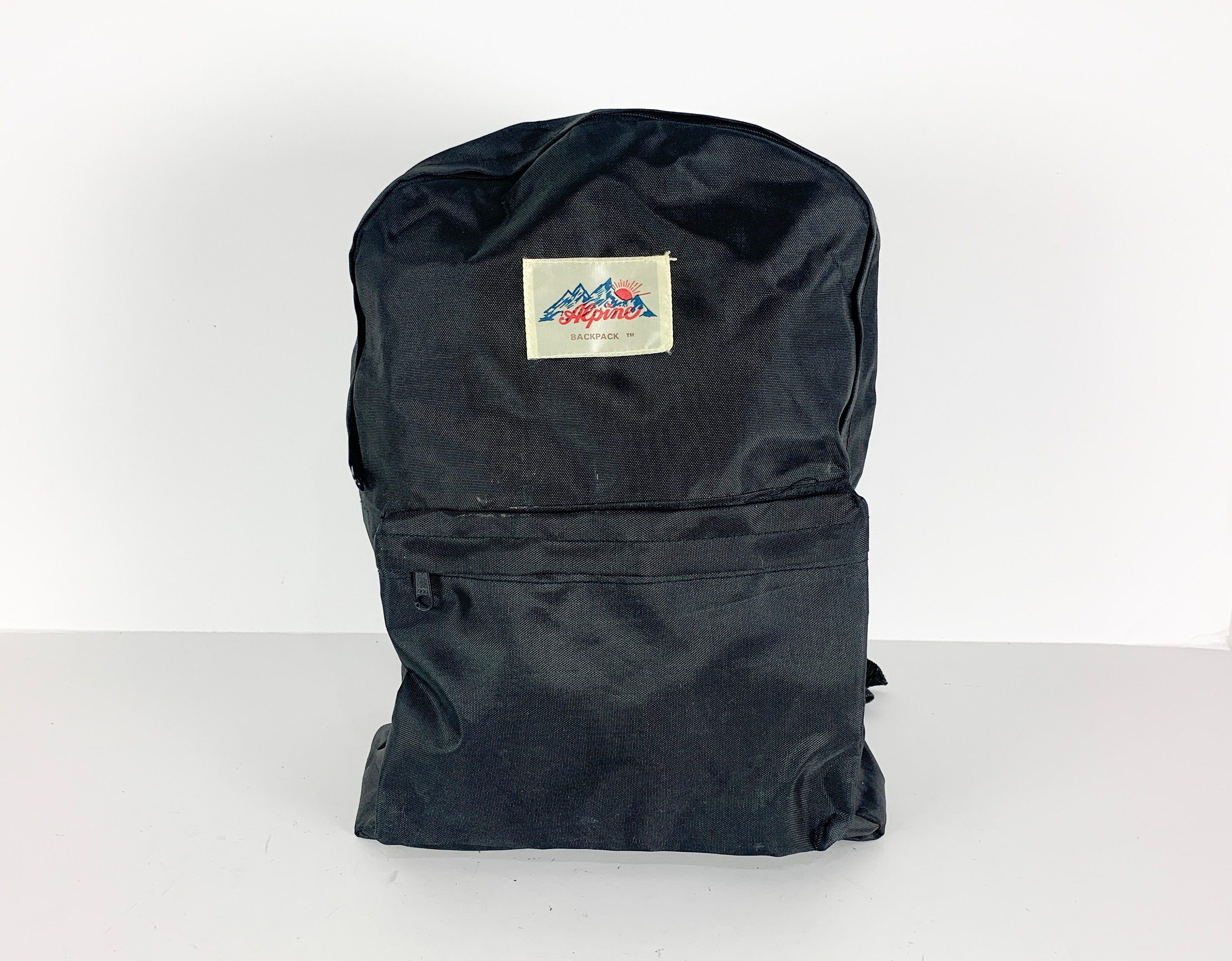 1970s 80s black jansport style ALPINE brand backpack y2k - Etsy 日本
