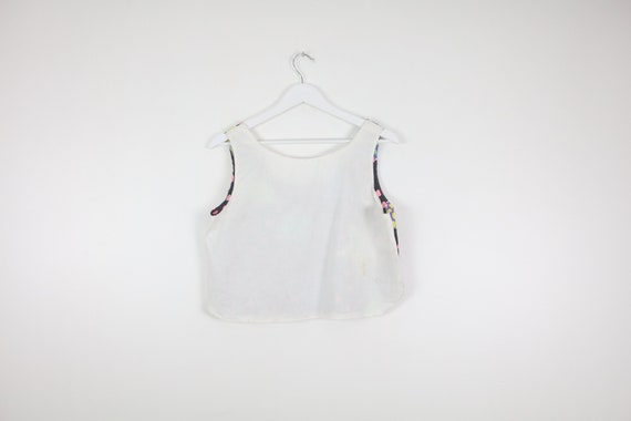 vintage 90s y2k STAR pattern wild one CROP tank t… - image 5