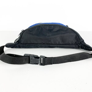 Vintage nylon 80s 90s FANNY pack mutli use packable bag ROYAL blue TEAM sport gear brand image 3