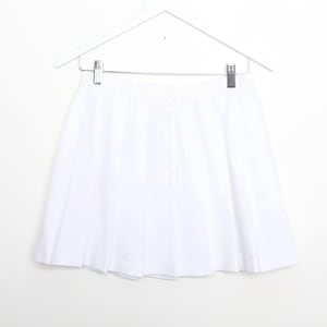 vintage white MINI pleated SKIRT 90s y2k tennis skirt -- size small/medium