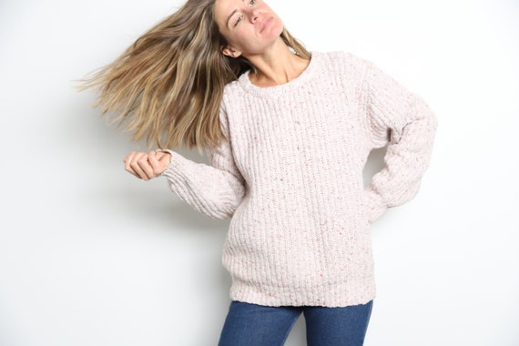 Vintage 70s fishermen OFF White cozy Cable Knit Sweater 1970s minimalist norm-core cable knit mock neck wool sweater