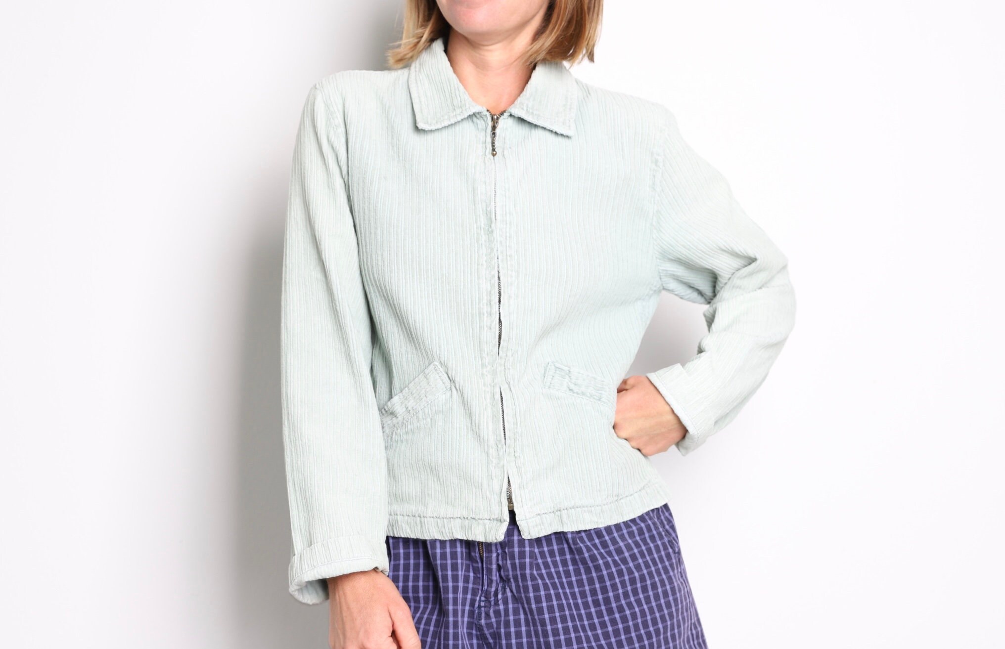 Vintage NORTHWEST Corduroy Mint Blue 