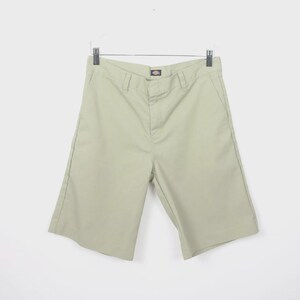 vintage DICKIES khaki board SKATER shorts vintage size 30 waist Dickies tan shorts -- 30 inch waist, 10 inch inseam -- FREE shipping U.S.A