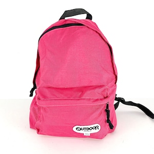 vintage pink 1990s OUTDOOR products classic Jansport style vintage 90s BACKPACK day pack -- great condition -- ships for FREE in U.S.
