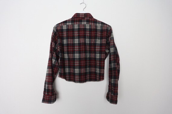 vintage CROPPED Pendleton 60s 70s GRUNGE plaid FL… - image 4