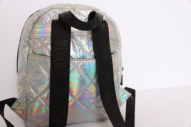 vintage y2k IRIDESCENT club kid vintage late 90s mini backpack purse image 5