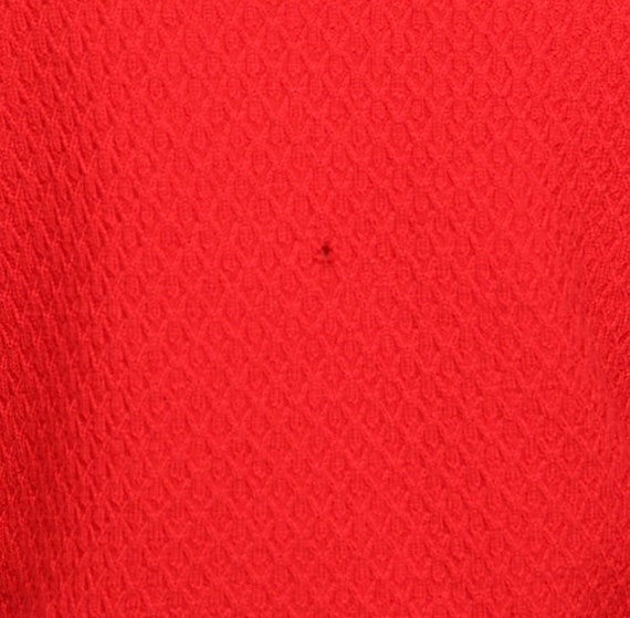 vintage RED y2k 90s mock neck short sleeve slouch… - image 5