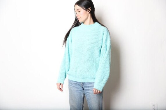 turquoise mock turtleneck