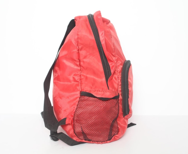 Vintage Backpack 1980s 90s RED Backpack Made in the USA Nylon RUCKSACK ...