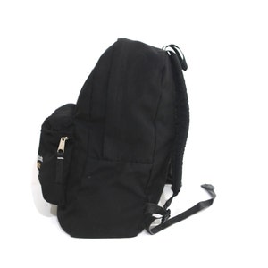 vintage 1990s y2k black JANSPORT nylon BACKPACK hiking daypack CLASSIC lightweight hiking biking bag U.C.F. Knights image 2